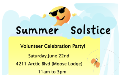 Attention Volunteers, Join Us for the Summer Solstice Volunteer Celebration Party!